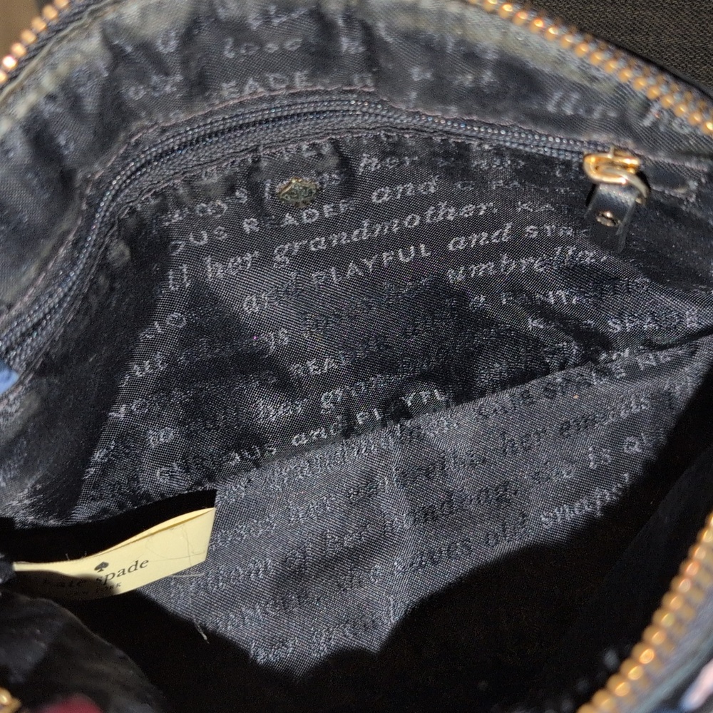 Kate Spade Black Floral Crossbody Bag - Picture 7 of 8